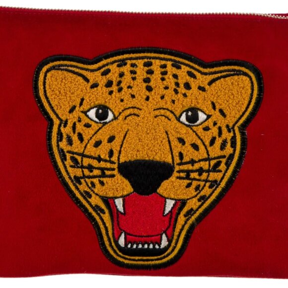 Charlotte Olympia Suede Cosmetic Bag NIB - Picture 3 of 3